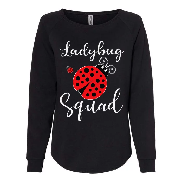 Ladybug Squad Womens California Wash Sweatshirt