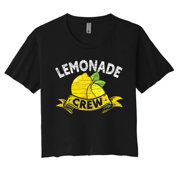 Lemon Stand Lemonade Crew Women's Crop Top Tee