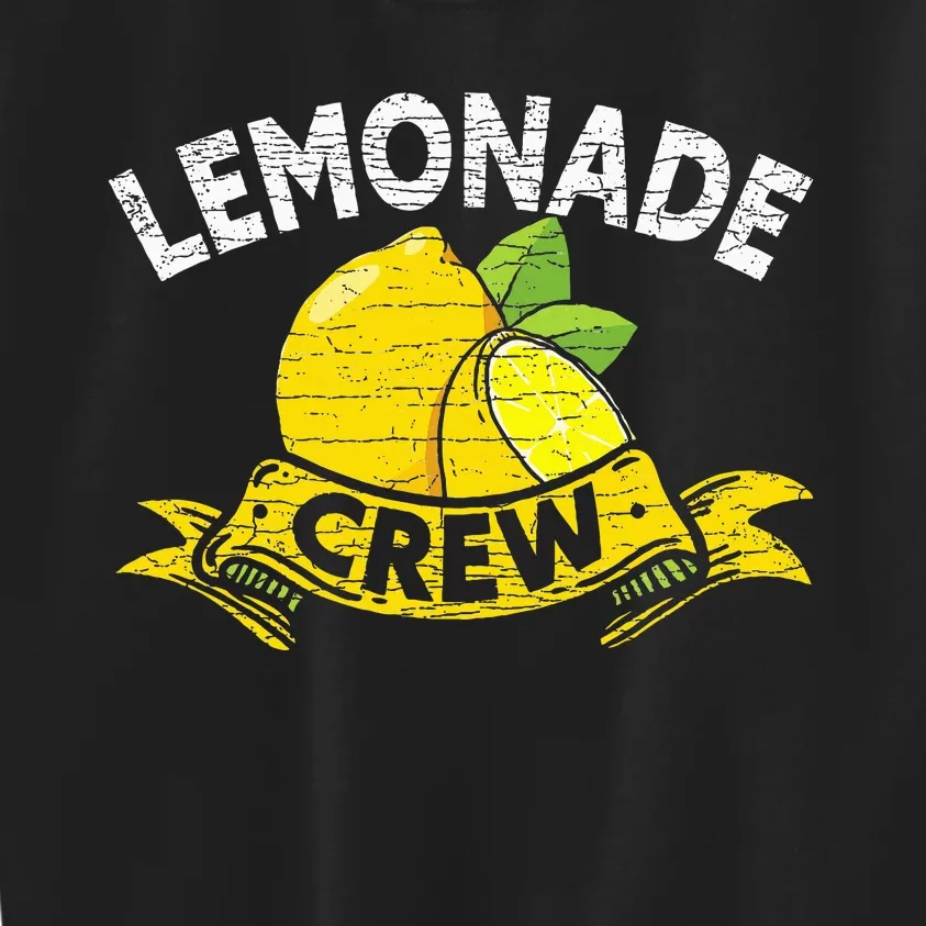 Lemon Stand Lemonade Crew Kids Sweatshirt