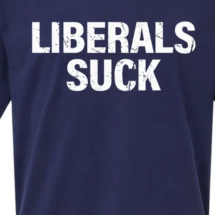 Liberals Suck Sueded Cloud Jersey T-Shirt