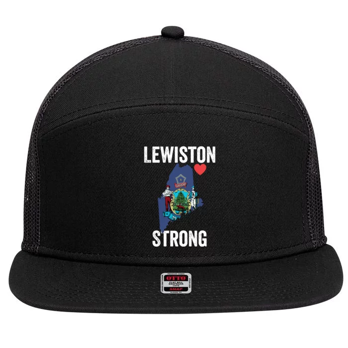 Lewiston Strong 7 Panel Mesh Trucker Snapback Hat