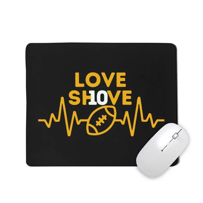 Love Shove Love Sh10ve Green Bay Green Bay Gift Football Mousepad