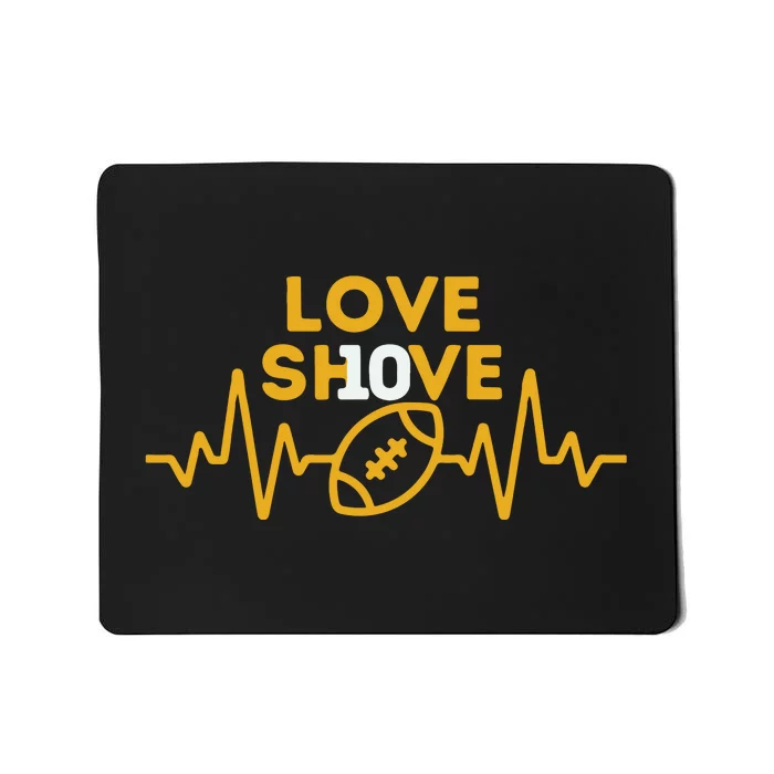 Love Shove Love Sh10ve Green Bay Green Bay Gift Football Mousepad