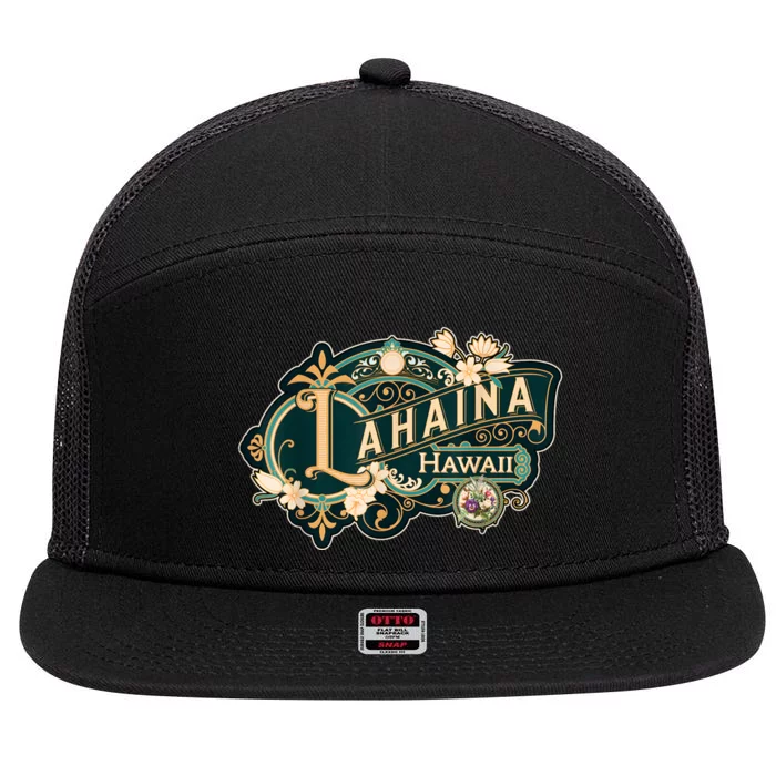 Lahaina Strong 7 Panel Mesh Trucker Snapback Hat