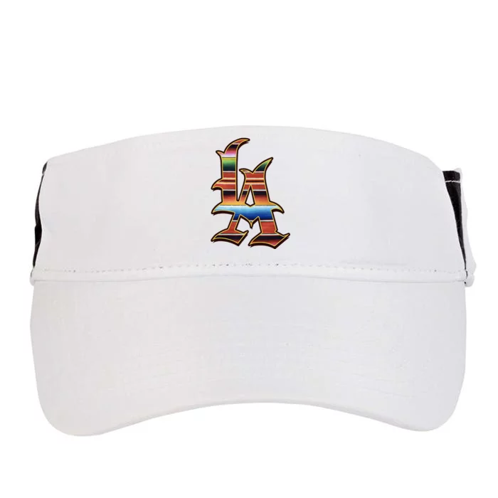 LA Sarape Los Angeles LA Sarape East LA Baseball Mexican Adult Drive Performance Visor