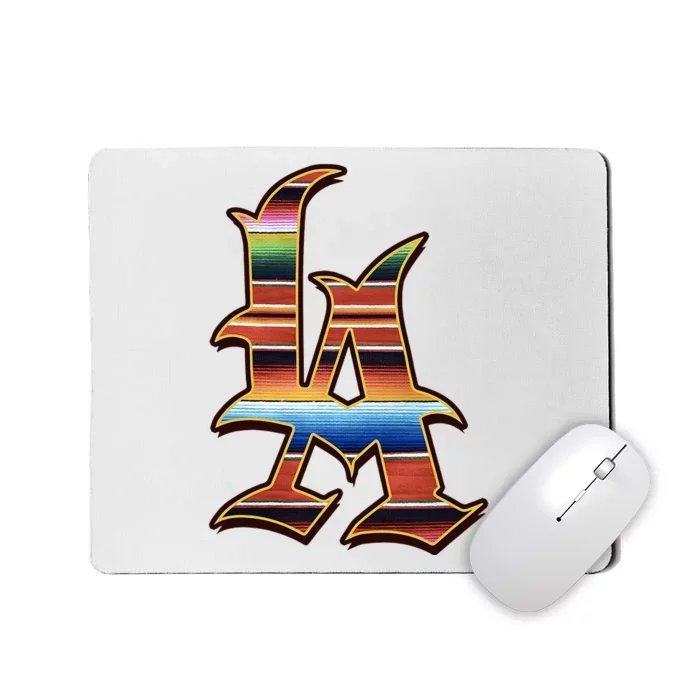 LA Sarape Los Angeles LA Sarape East LA Baseball Mexican Mousepad