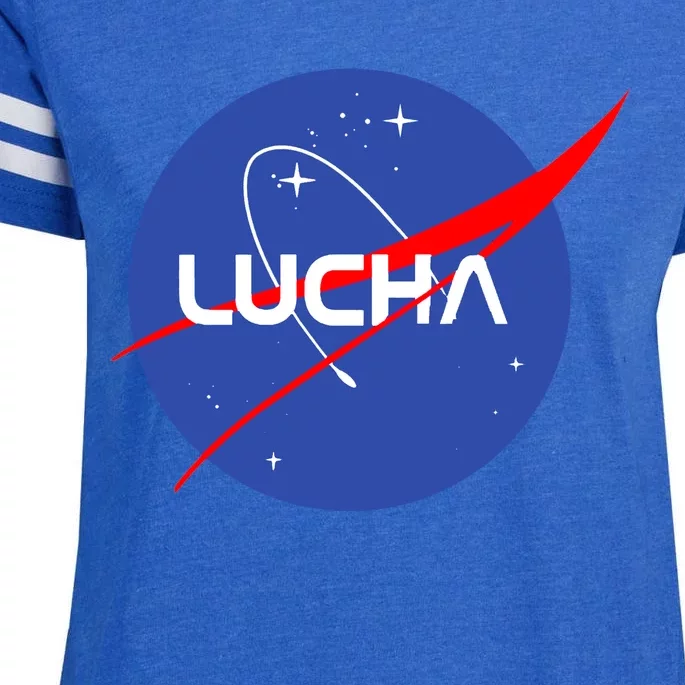 Lucha Space Luchador Wrestler Trending Gift Idea Enza Ladies Jersey Football T-Shirt