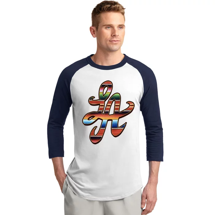 LA Sarape Los Angeles LA Sarape East LA Baseball Mexican Baseball Sleeve Shirt