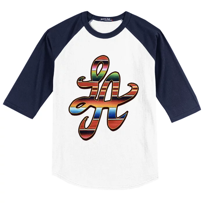 LA Sarape Los Angeles LA Sarape East LA Baseball Mexican Baseball Sleeve Shirt