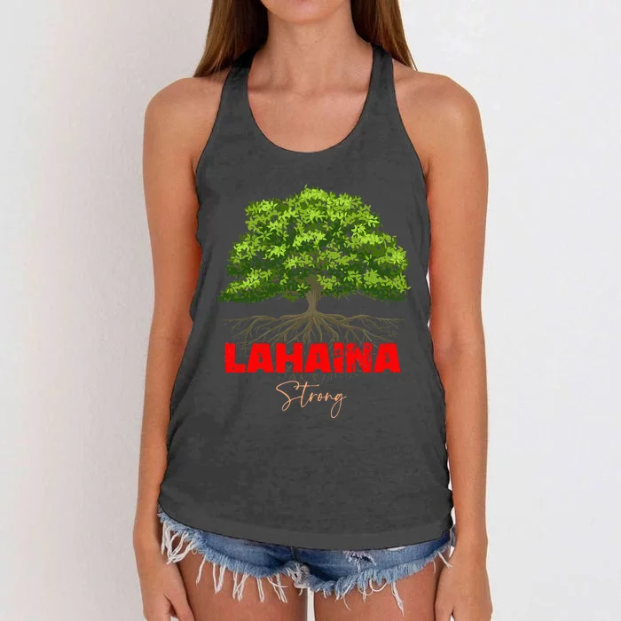 Lahaina Strong Women's Knotted Racerback Tank