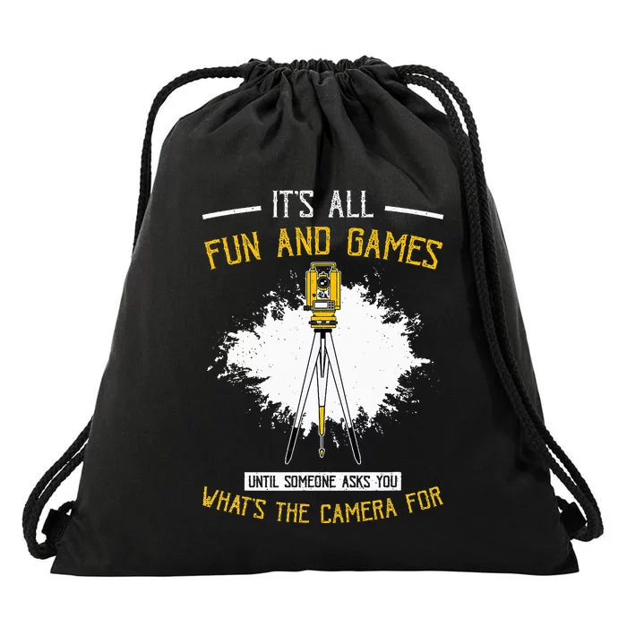 Land Surveying Land Surveyor Drawstring Bag