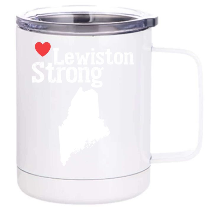 Lewiston Strong Front & Back 12oz Stainless Steel Tumbler Cup