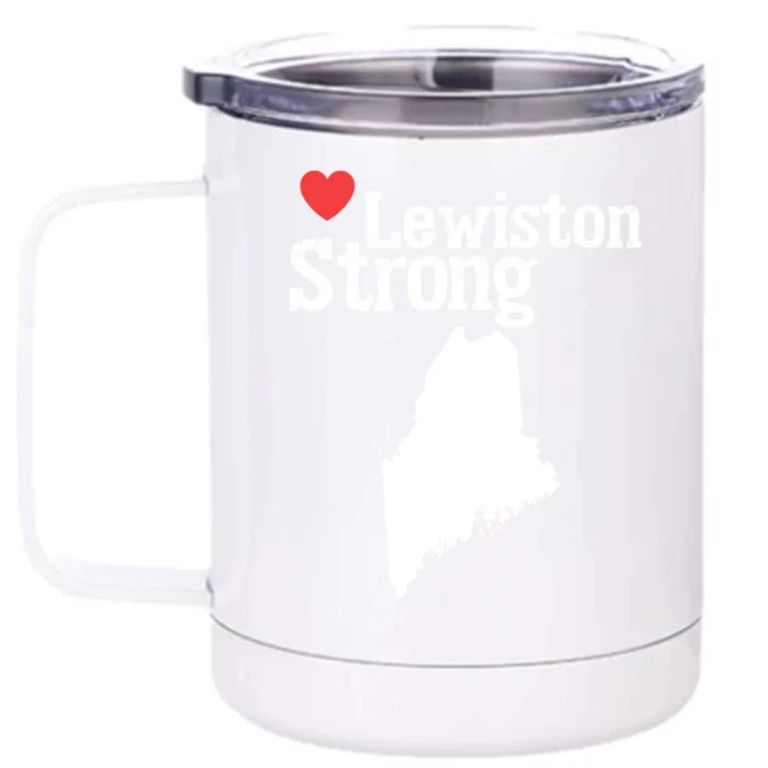 Lewiston Strong Front & Back 12oz Stainless Steel Tumbler Cup