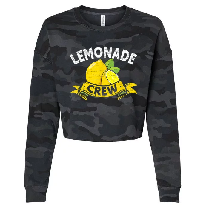 Lemon Stand Lemonade Crew Cropped Pullover Crew