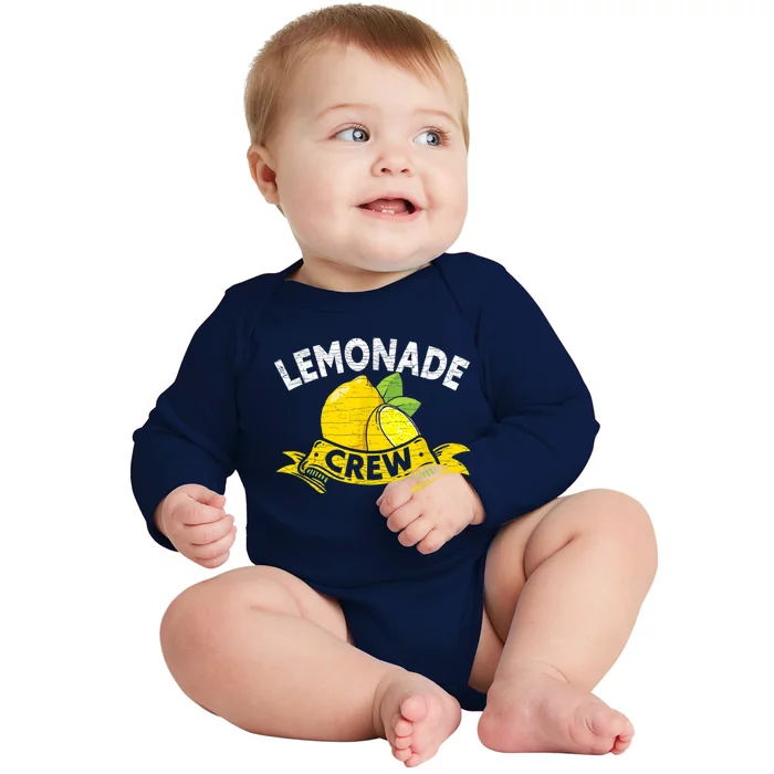 Lemon Stand Lemonade Crew Baby Long Sleeve Bodysuit