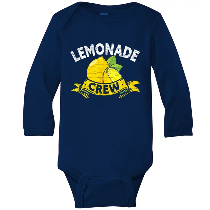 Lemon Stand Lemonade Crew Baby Long Sleeve Bodysuit