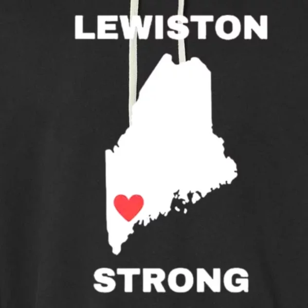 Lewiston Strong Garment-Dyed Fleece Hoodie