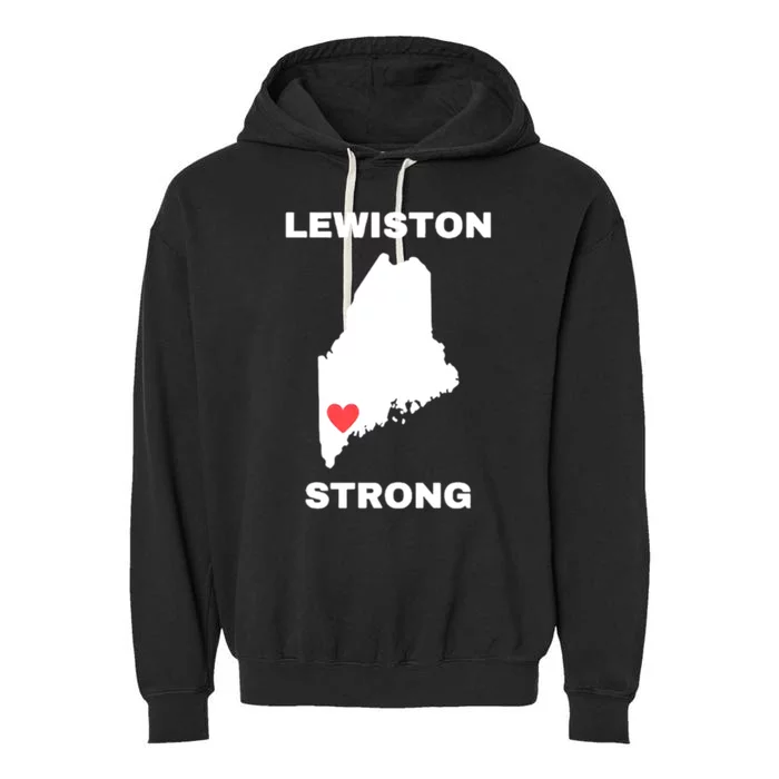 Lewiston Strong Garment-Dyed Fleece Hoodie