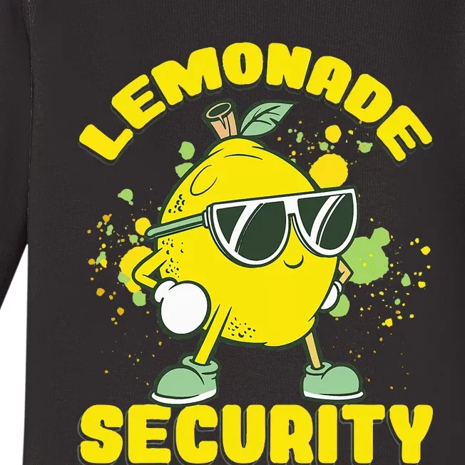 Lemonade Security Lemon Juice Boss Baby Long Sleeve Bodysuit