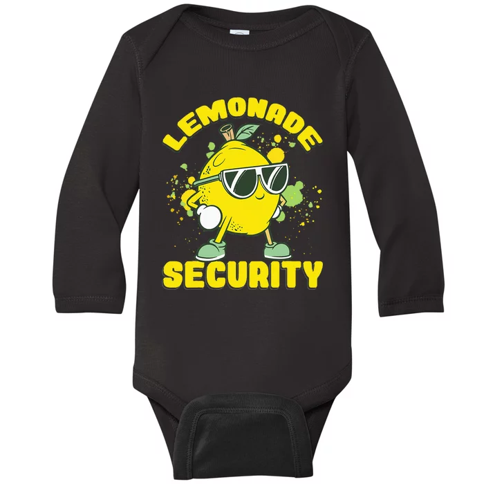 Lemonade Security Lemon Juice Boss Baby Long Sleeve Bodysuit