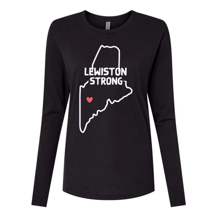 Lewiston Strong Womens Cotton Relaxed Long Sleeve T-Shirt