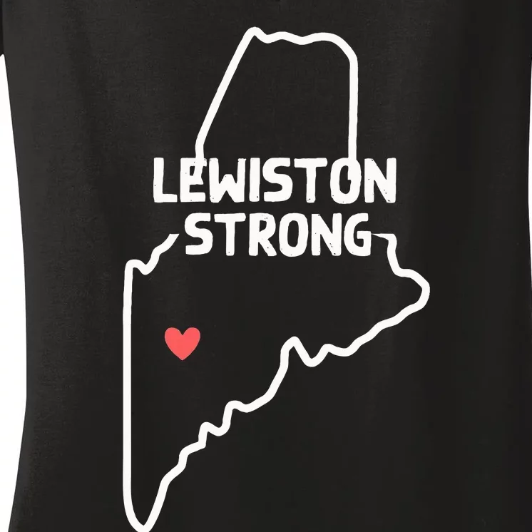 Lewiston Strong Women's V-Neck T-Shirt