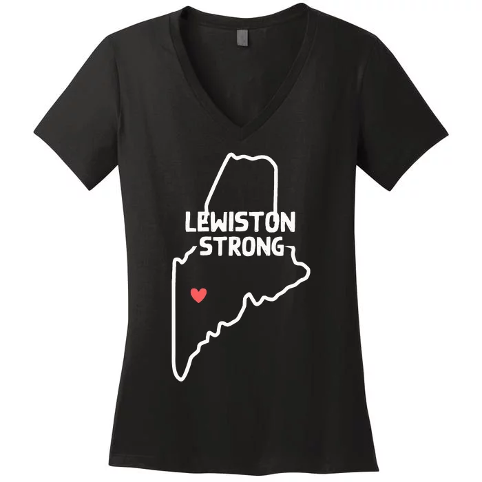 Lewiston Strong Women's V-Neck T-Shirt