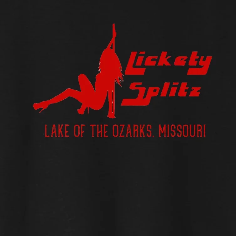 Lickety Splitz Lake Of The Ozarks Missouri Strip Club Women's Crop Top Tee