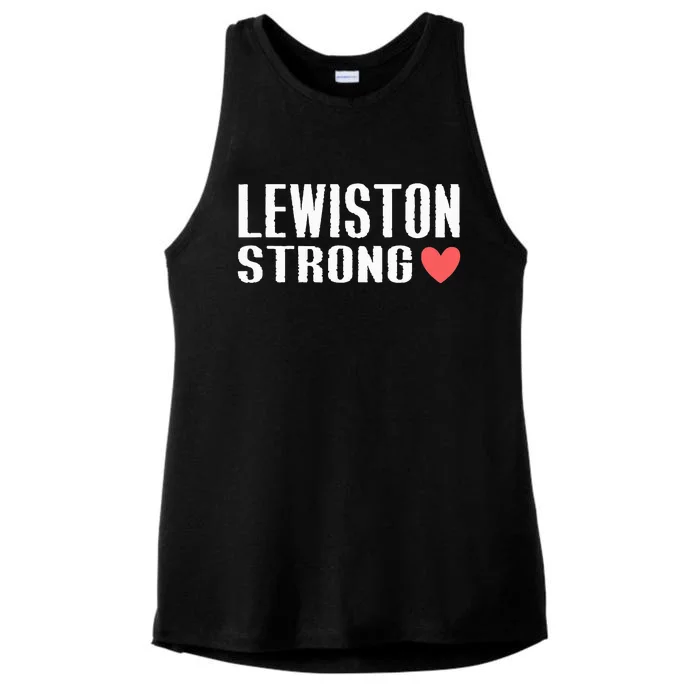 Lewiston Strong Ladies Tri-Blend Wicking Tank