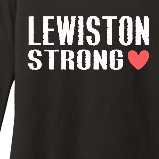 Lewiston Strong Womens CVC Long Sleeve Shirt