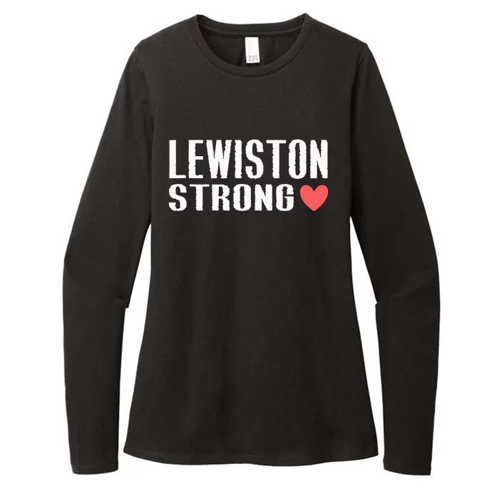 Lewiston Strong Womens CVC Long Sleeve Shirt