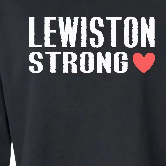 Lewiston Strong Cropped Pullover Crew