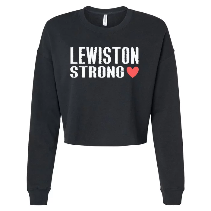 Lewiston Strong Cropped Pullover Crew