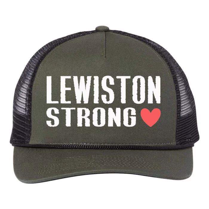 Lewiston Strong Retro Rope Trucker Hat Cap