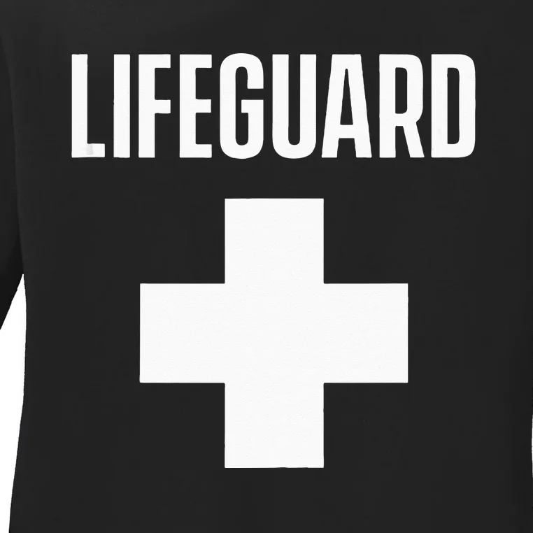 Lifeguard Sayings Life Guard Job Ladies Long Sleeve Shirt