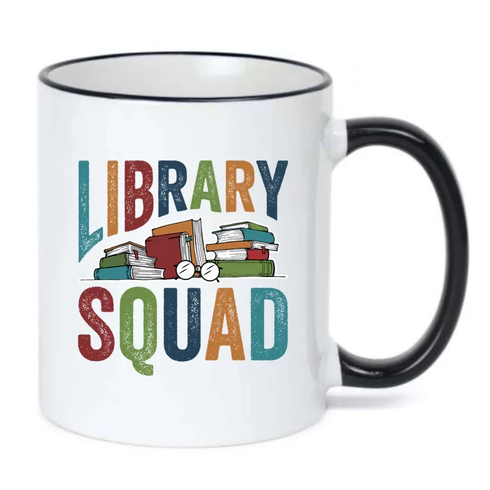 Library Squad Librarian Reader Reading Book Lover Bookworm Gift Black Color Changing Mug