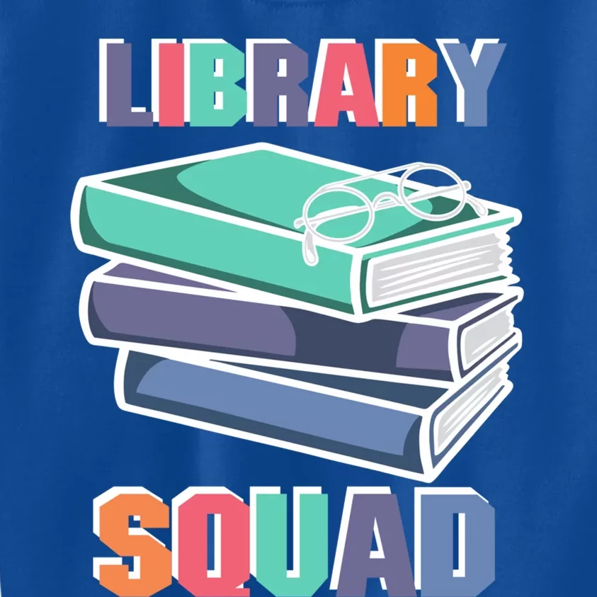 Library Squad Librarian Reader Reading Book Lover Bookworm Gift Kids Sweatshirt