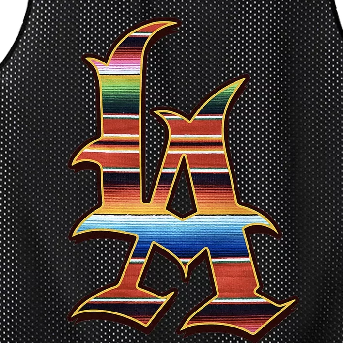 LA Sarape Los Angeles LA Sarape East LA Baseball Mexican Mesh Reversible Basketball Jersey Tank