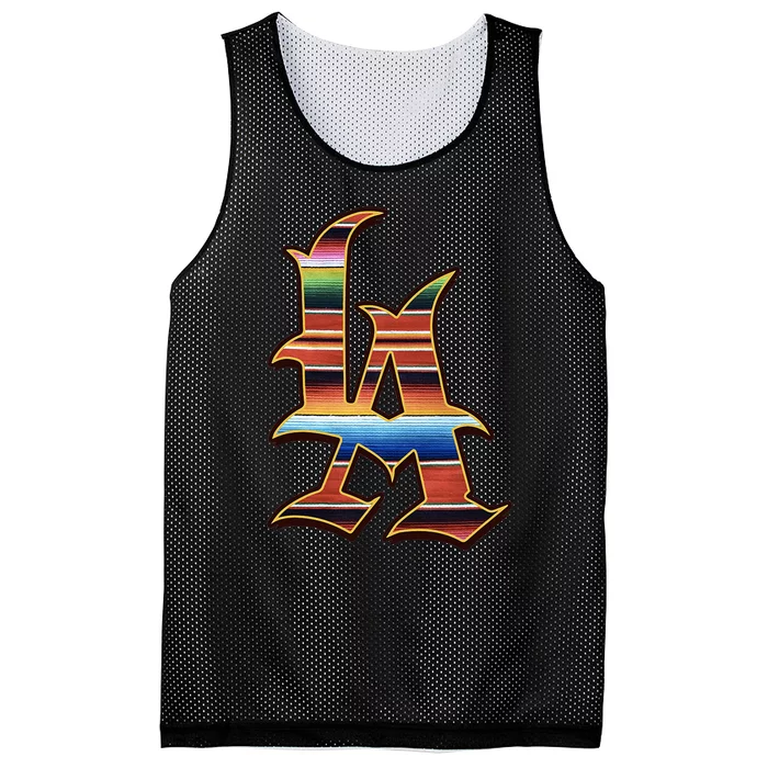 LA Sarape Los Angeles LA Sarape East LA Baseball Mexican Mesh Reversible Basketball Jersey Tank