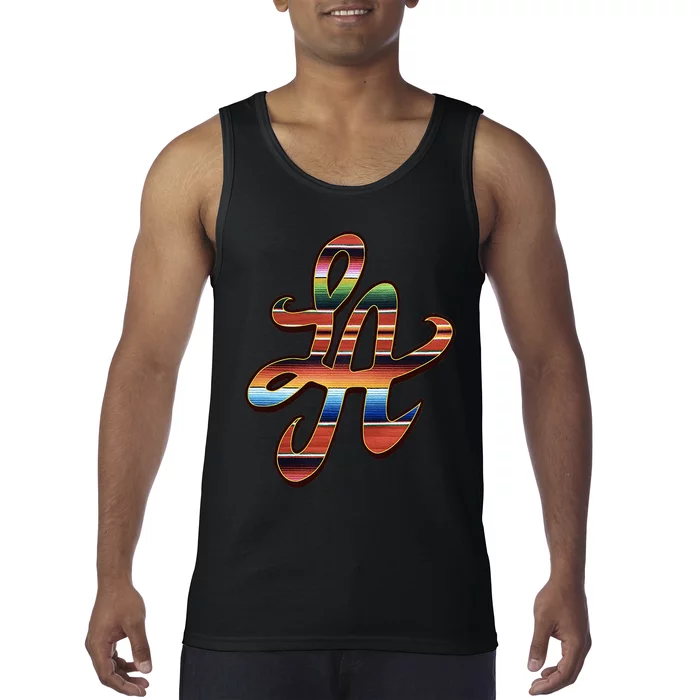 LA Sarape Los Angeles LA Sarape East LA Baseball Mexican Tank Top