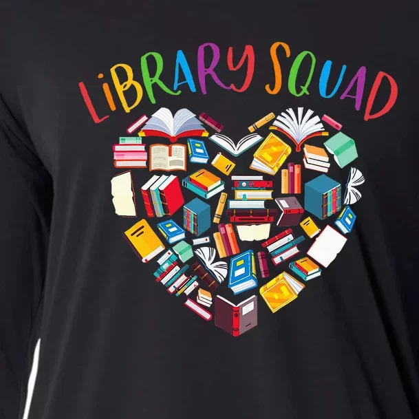 Library Squad Librarian Bookworm Book Lover Cooling Performance Long Sleeve Crew