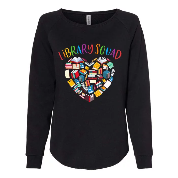 Library Squad Librarian Bookworm Book Lover Womens California Wash Sweatshirt