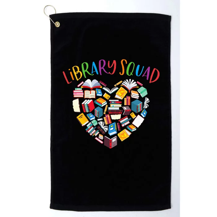 Library Squad Librarian Bookworm Book Lover Platinum Collection Golf Towel