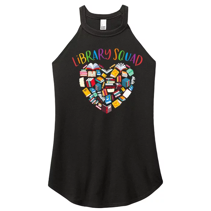 Library Squad Librarian Bookworm Book Lover Women’s Perfect Tri Rocker Tank