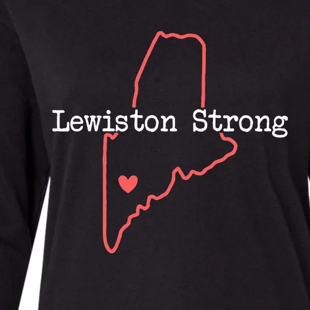 Lewiston Strong Lewiston Strong Womens Cotton Relaxed Long Sleeve T-Shirt