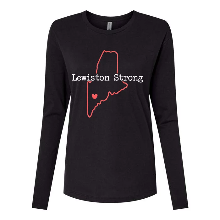 Lewiston Strong Lewiston Strong Womens Cotton Relaxed Long Sleeve T-Shirt