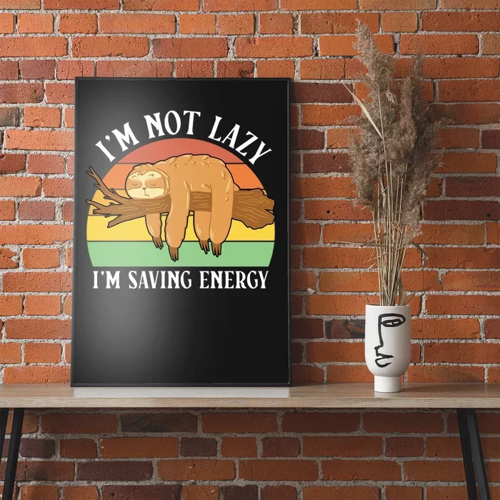 Lazy Sloth Poster