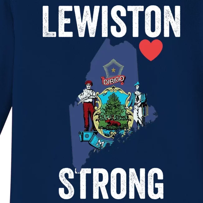 Lewiston Strong Baby Long Sleeve Bodysuit