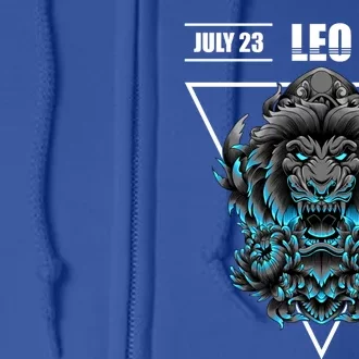 Lion Symbol Leo Horoscope Zodiac Leo Meaningful Gift Full Zip Hoodie