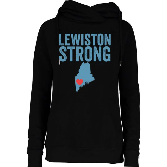 Lewiston Strong Womens Funnel Neck Pullover Hood